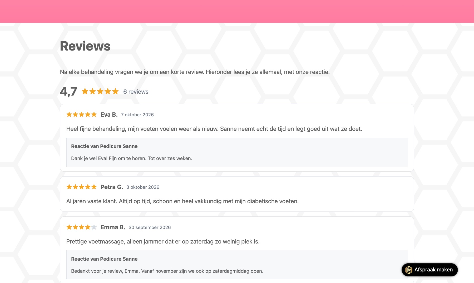 Reviews op je website