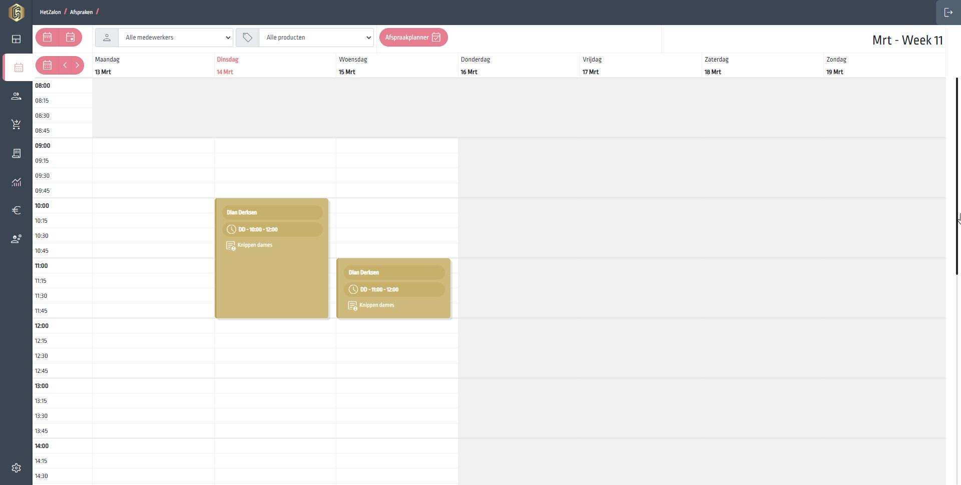 De weekagenda in GlamWorx